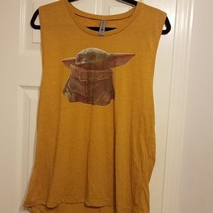 NWT Women's Baby Yoda tank top